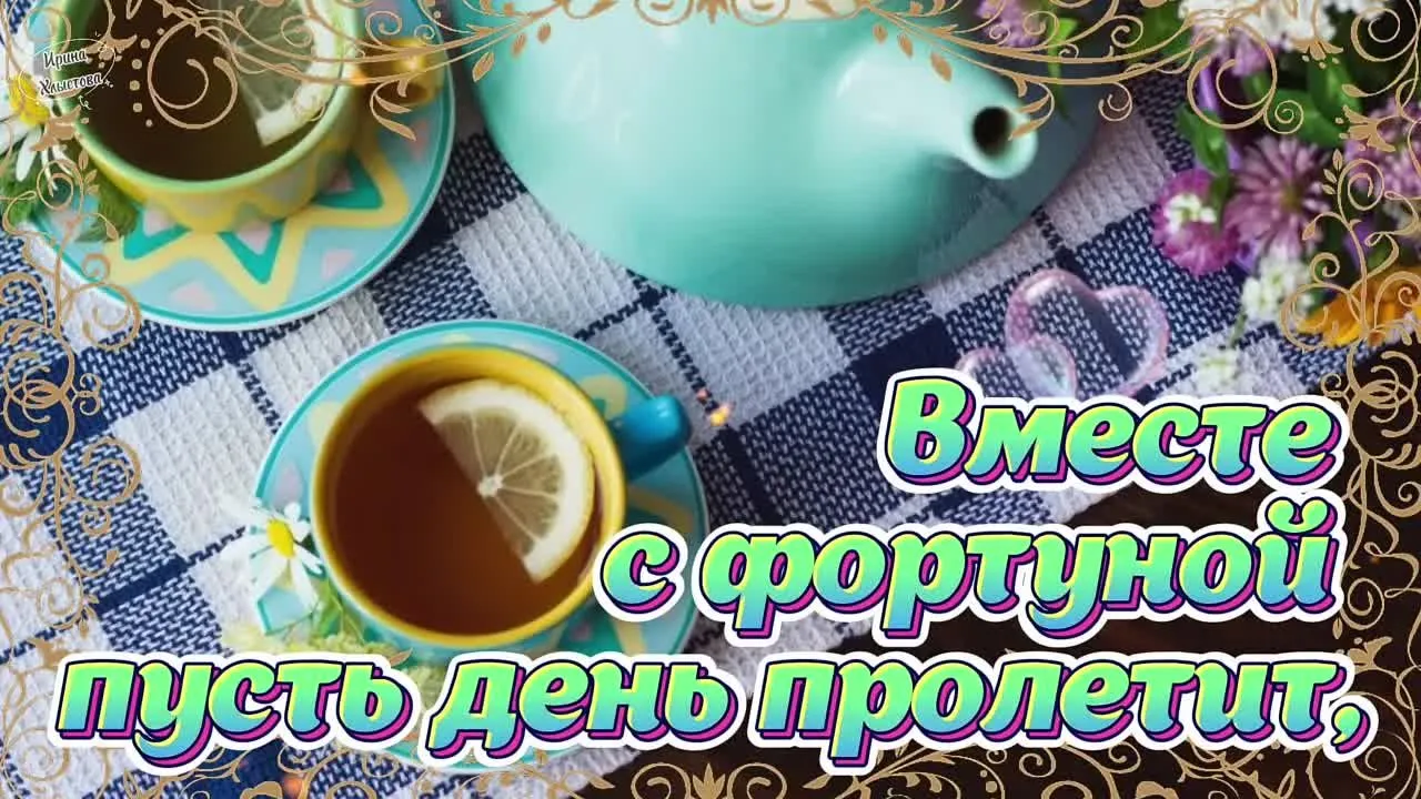 Красивое видео с пожеланиями доброго утра и хорошего дня