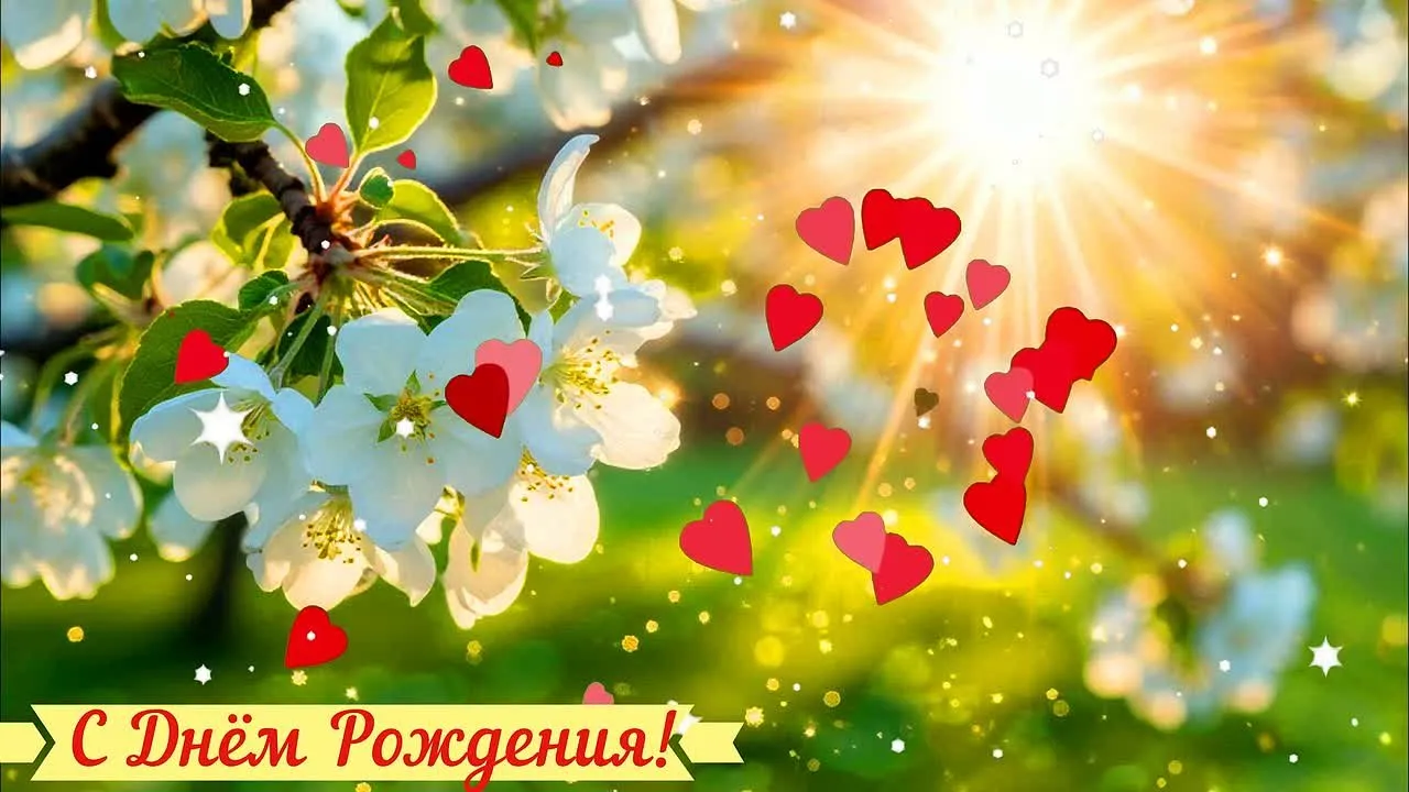 Видеооткрытка С Днём Рождения: красивое поздравление