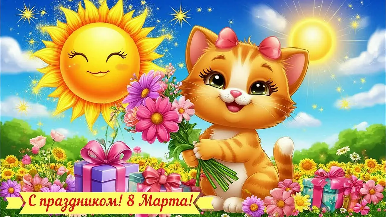 С 8 Марта! Красивая видео-открытка для поздравлений