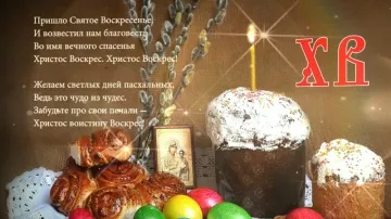 Пасхальная видеооткрытка с поздравлением Христовым