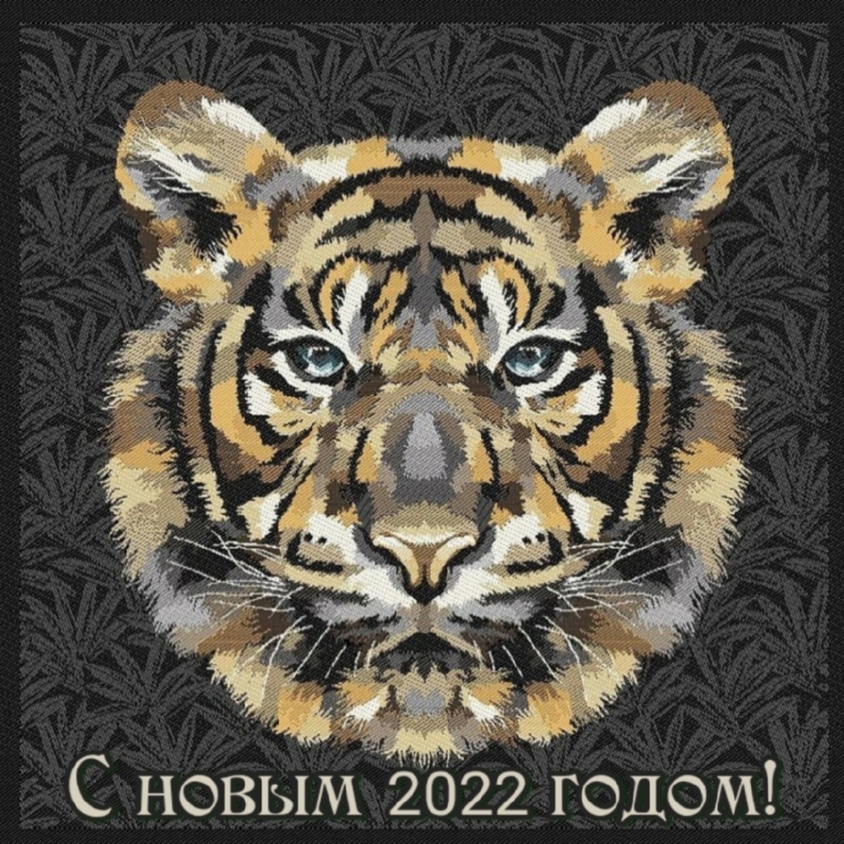 С новым 2022 годом! Тигр.