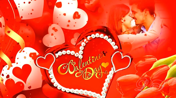  Днем Святого Валентина С Днем всех влюблённых Видео открытка